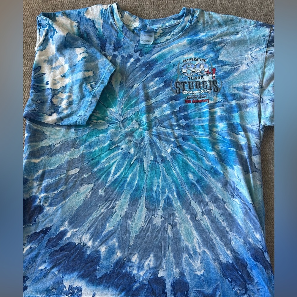 Sturgis Motorcycle Rally 2010 men’s XL Tie Dye t shirt